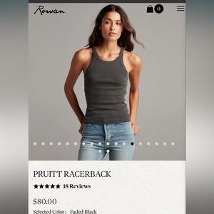 Rowan racer back tank top